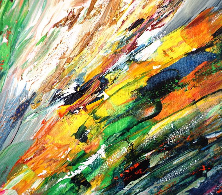 Original Abstract Expressionism Abstract Painting by Peter Nottrott