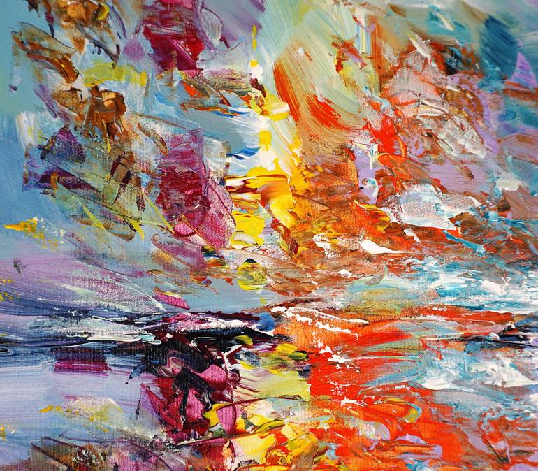 Original Abstract Expressionism Seascape Painting by Peter Nottrott