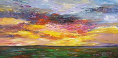 Original Abstract Expressionism Landscape Paintings by Peter Nottrott