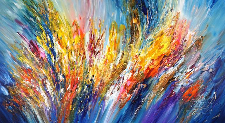 Original Abstract Expressionism Abstract Paintings by Peter Nottrott