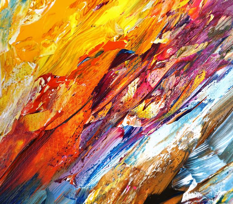 Original Abstract Expressionism Abstract Painting by Peter Nottrott