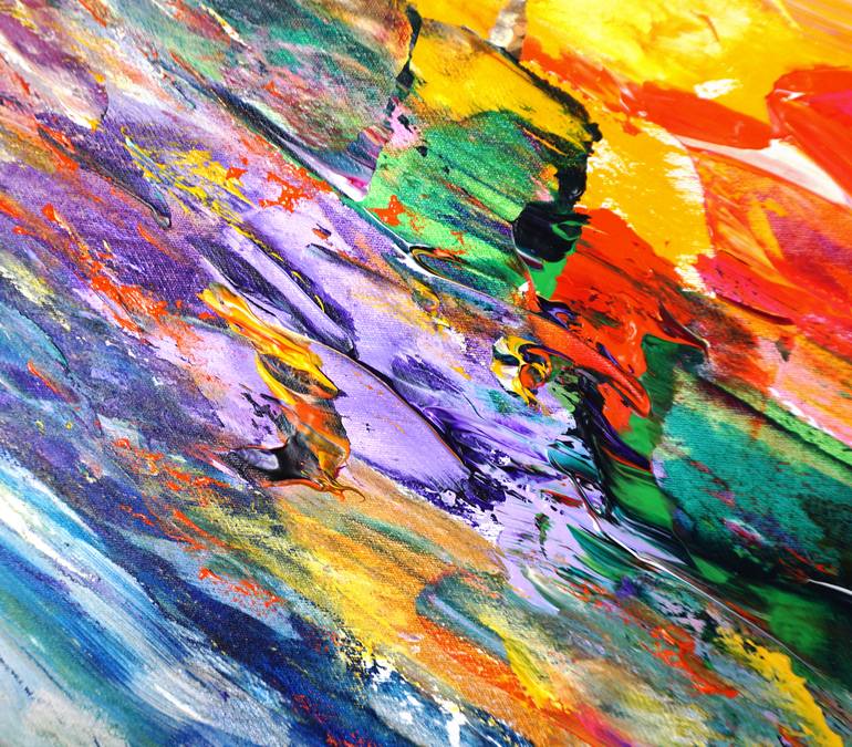 Original Abstract Expressionism Abstract Painting by Peter Nottrott
