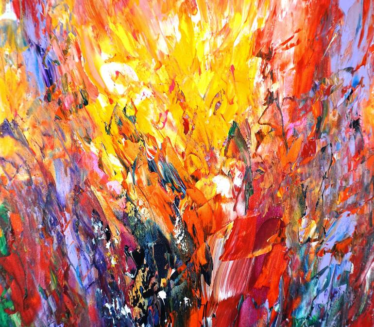 Original Abstract Expressionism Abstract Painting by Peter Nottrott