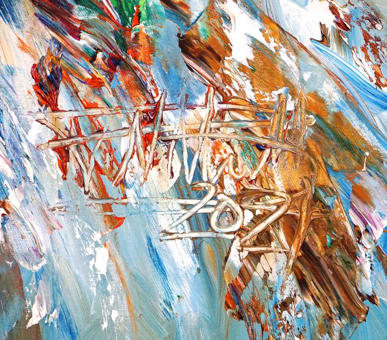 Original Abstract Expressionism Boat Painting by Peter Nottrott