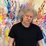 The Artist Peter Nottrott and the artwork 'Soft Daydream L 1'.