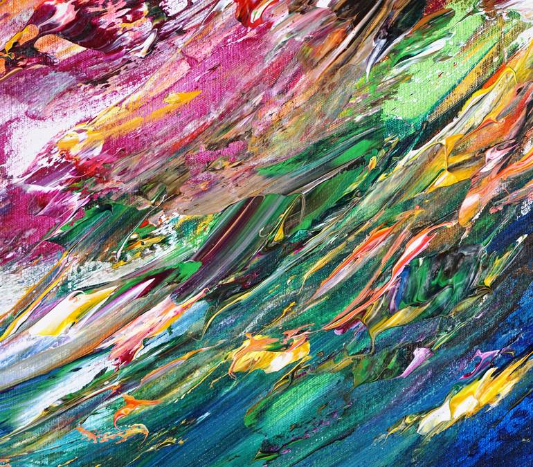 Original Abstract Expressionism Abstract Painting by Peter Nottrott