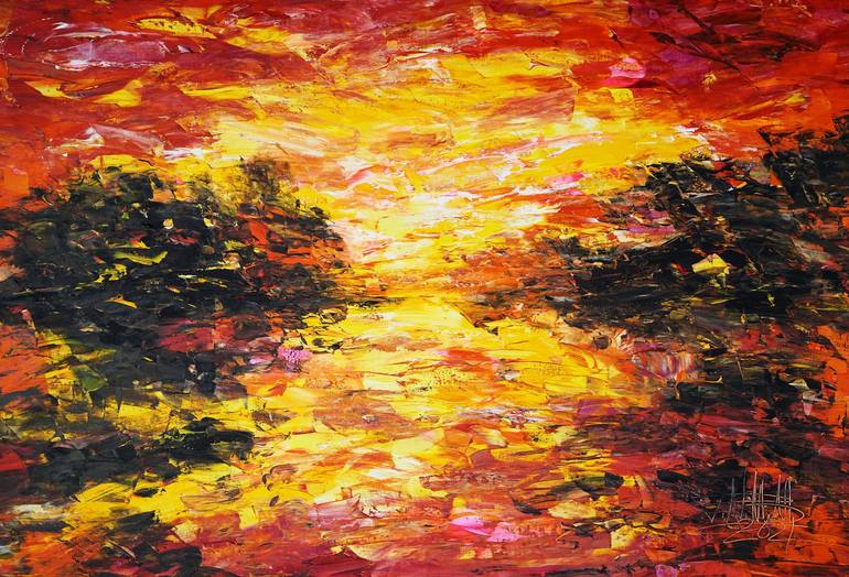 Original Abstract Expressionism Abstract Paintings by Peter Nottrott