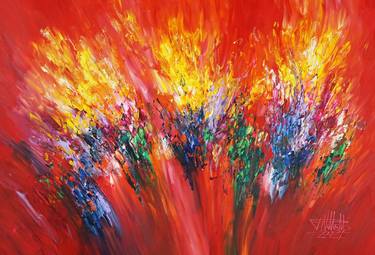 Original Abstract Expressionism Abstract Paintings by Peter Nottrott