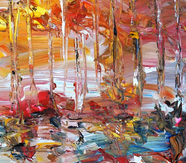 Original Abstract Expressionism Sailboat Painting by Peter Nottrott