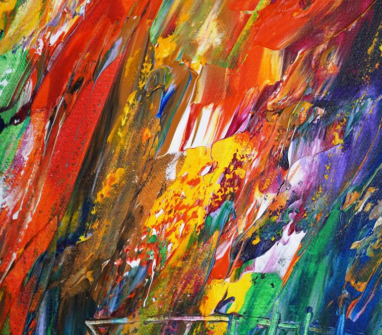 Original Abstract Expressionism Abstract Painting by Peter Nottrott