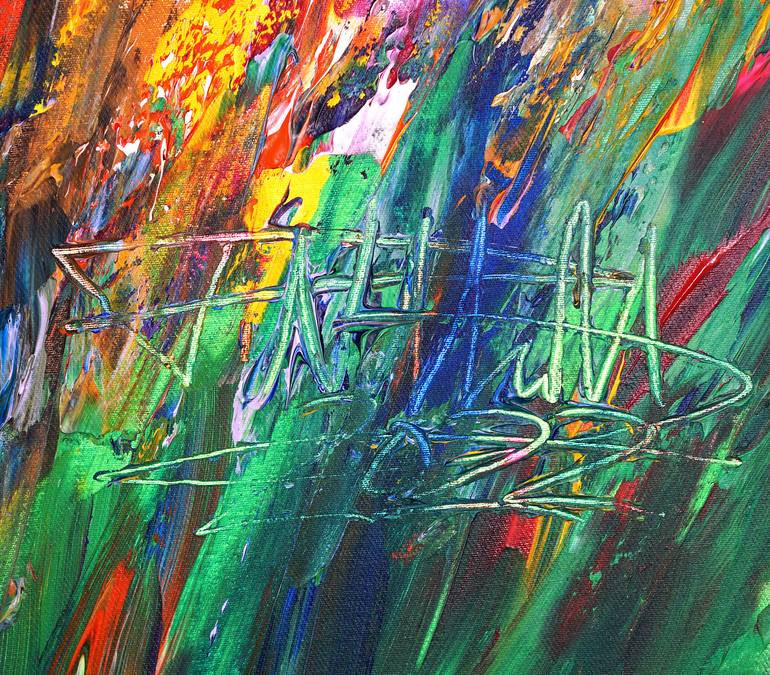 Original Abstract Expressionism Abstract Painting by Peter Nottrott