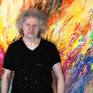 The Artist Peter Nottrott and the artwork'Awesome Daydream XXL 4'.