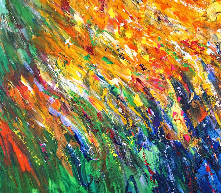 Original Abstract Expressionism Abstract Painting by Peter Nottrott