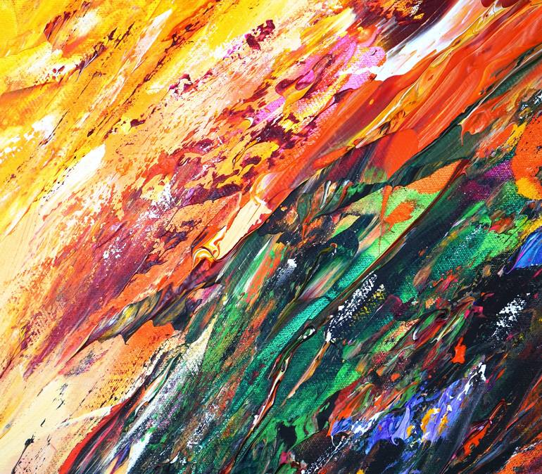 Original Abstract Painting by Peter Nottrott