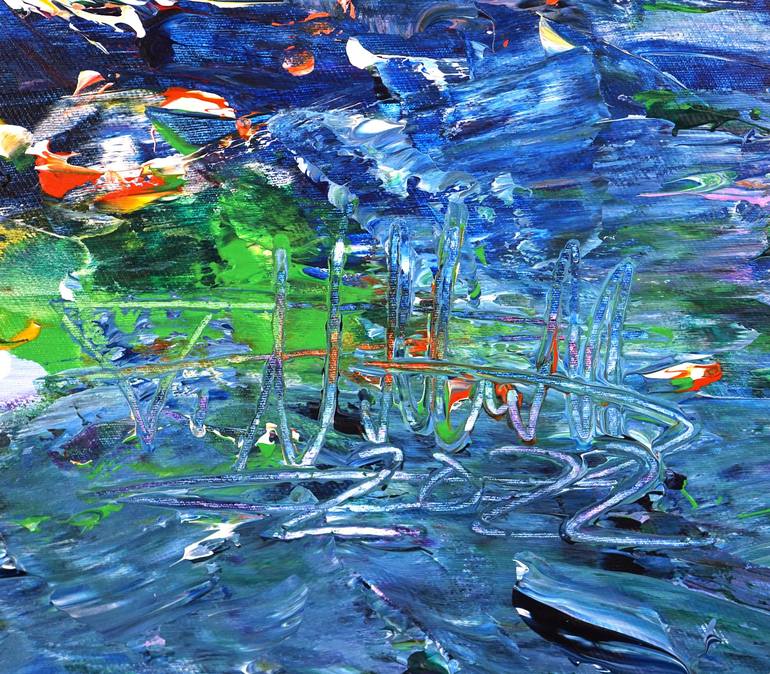 Original Abstract Cities Painting by Peter Nottrott