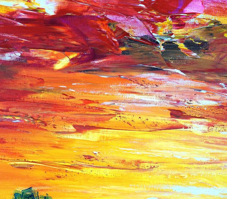 Original Abstract Expressionism Landscape Painting by Peter Nottrott