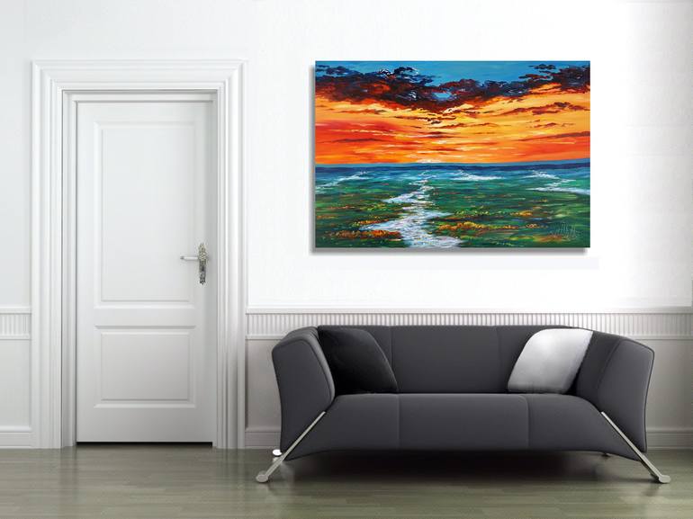 Original Expressionism Landscape Painting by Peter Nottrott