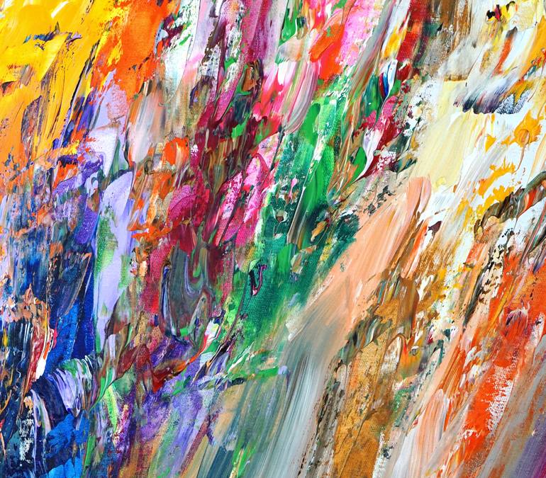 Original Modernism Abstract Painting by Peter Nottrott