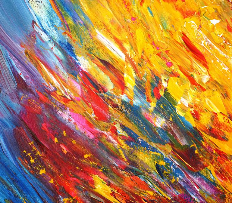 Original Modernism Abstract Painting by Peter Nottrott