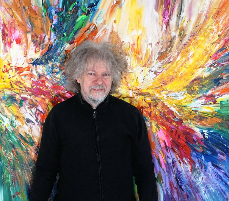 Original Modern Abstract Painting by Peter Nottrott