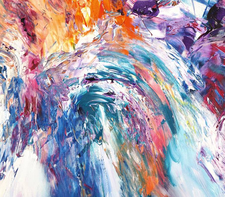Original Modernism Abstract Painting by Peter Nottrott