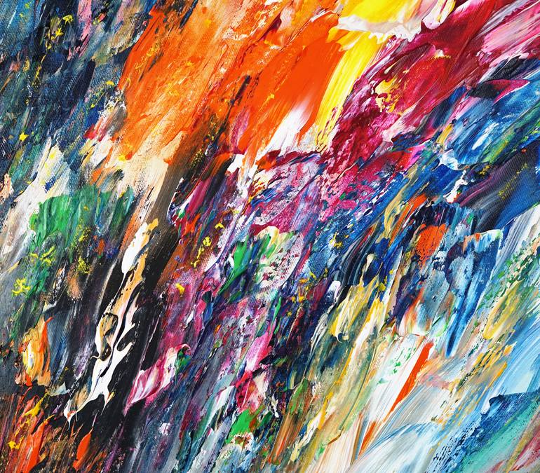 Original Modernism Abstract Painting by Peter Nottrott