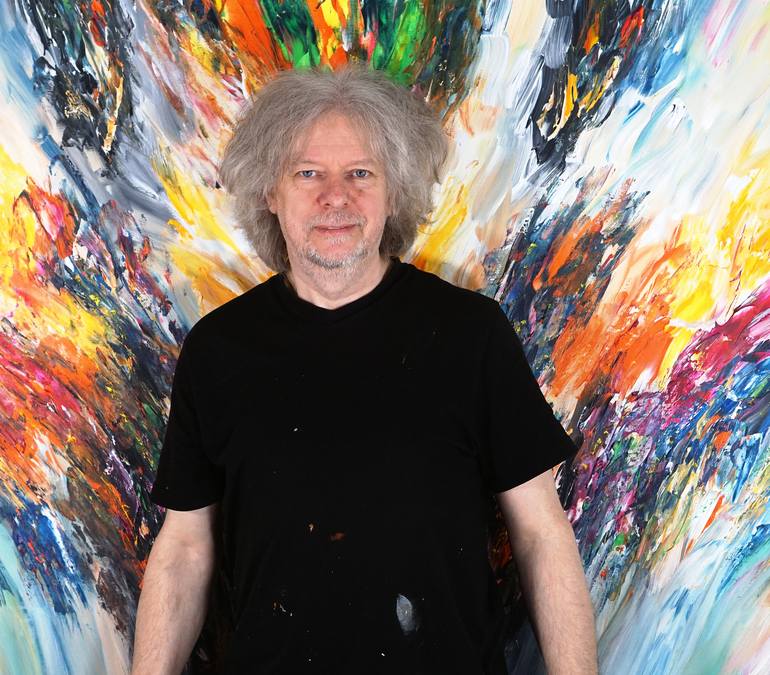 Original Modernism Abstract Painting by Peter Nottrott