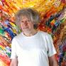 The Artist Peter Nottrott and the artwork 'Desire Of Freedom XXL 3'.