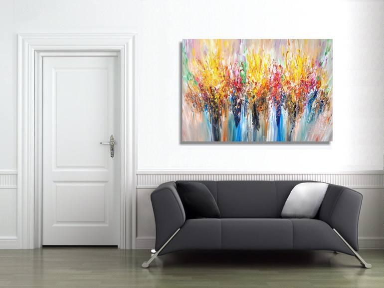 Original Abstract Painting by Peter Nottrott