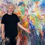 The Artist Peter Nottrott and the artwork 'Awesome Summer Day XXXL 1'.