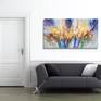 The artwork on a wall.