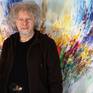 The Artist Peter Nottrott and the artwork 'One Of These Days L 7'.