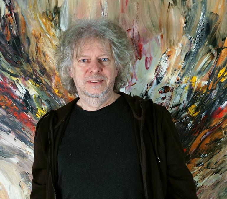 Original Modernism Abstract Painting by Peter Nottrott