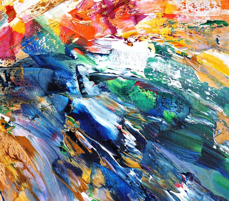 Original Modernism Abstract Painting by Peter Nottrott