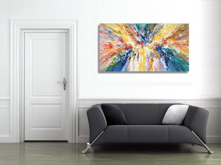 Original Modernism Abstract Painting by Peter Nottrott