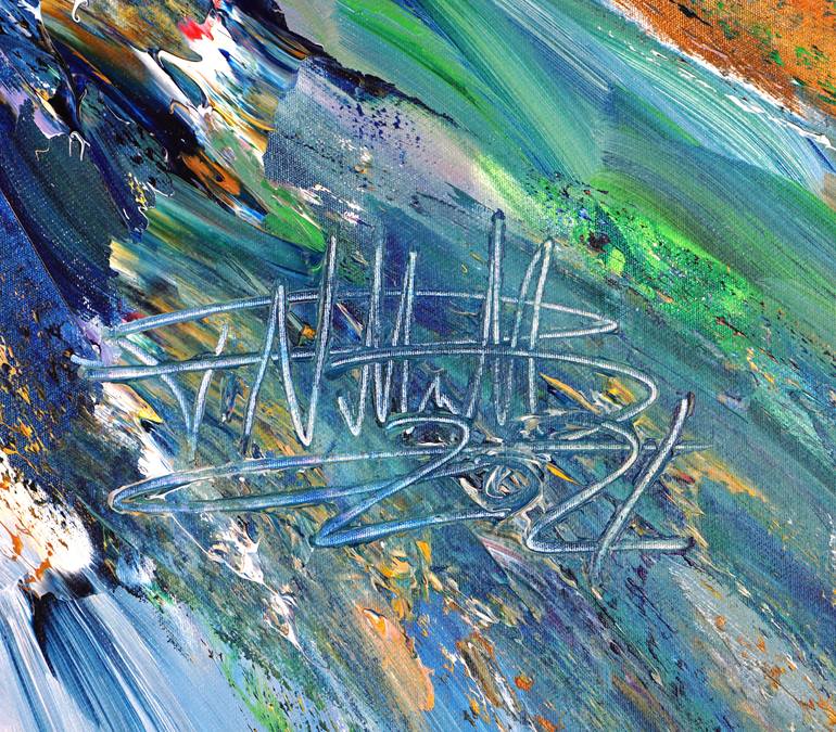 Original Modernism Abstract Painting by Peter Nottrott