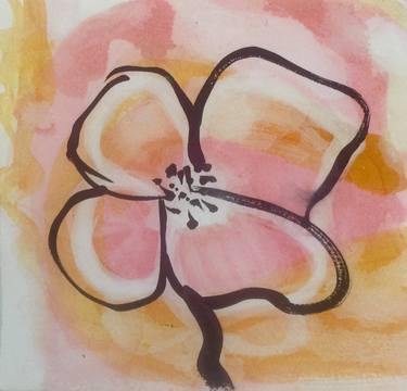 Original Abstract Floral Paintings by Sherri Silverman