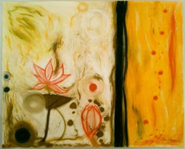 Original Abstract Floral Paintings by Sherri Silverman