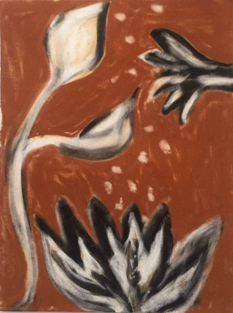 Original Abstract Floral Paintings by Sherri Silverman
