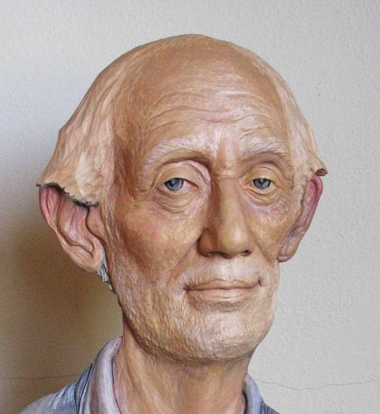 Original Figurative People Sculpture by Rick Harney