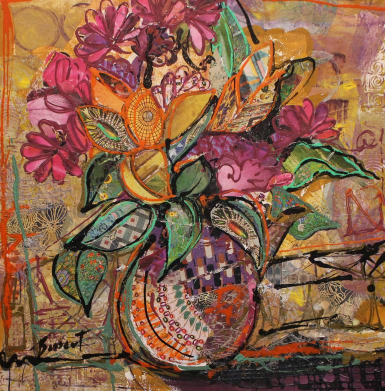 Spring Flowers Painting by Nancy Bossert | Saatchi Art