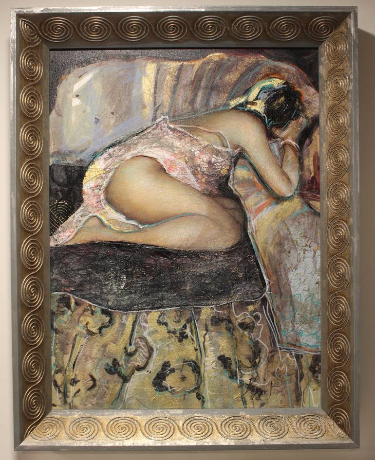 Original Classicism Women Mixed Media by Nancy Bossert