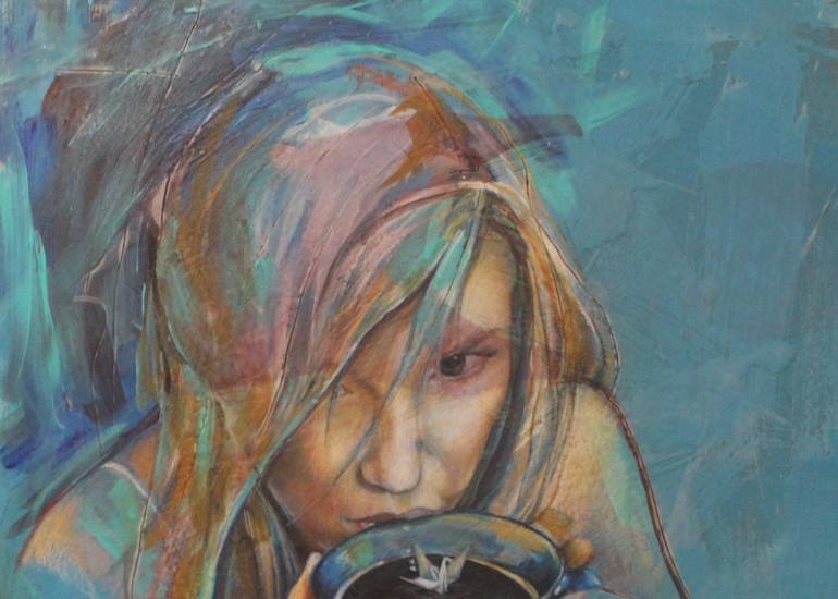 Original Contemporary Women Mixed Media by Nancy Bossert
