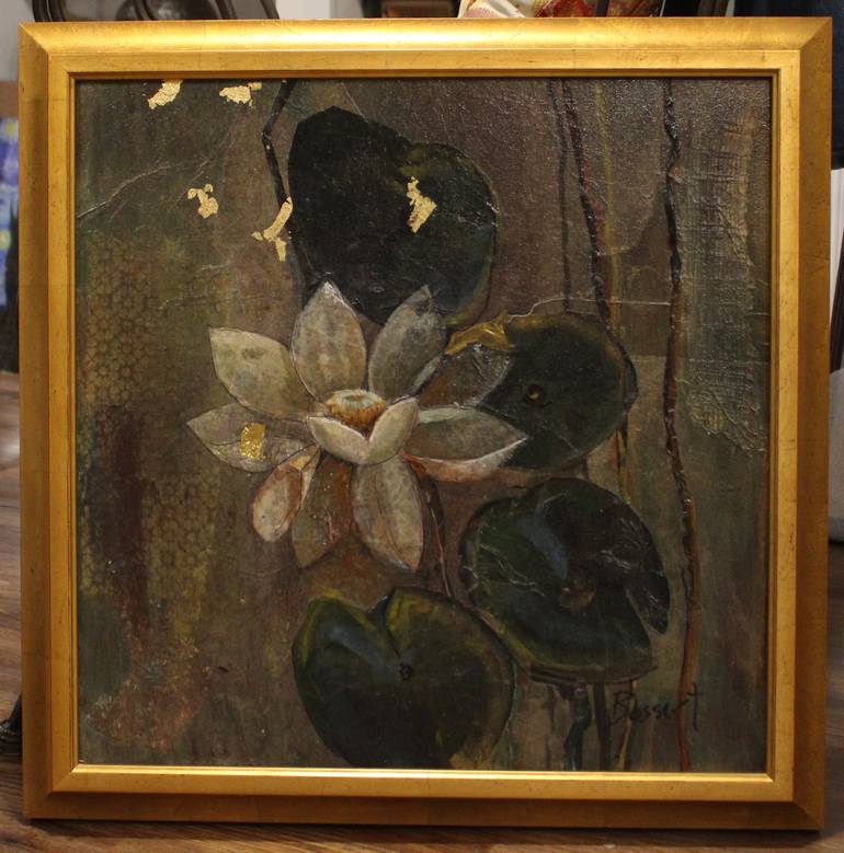 Original Contemporary Floral Mixed Media by Nancy Bossert