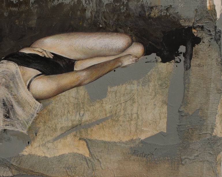 Original Abstract Women Mixed Media by Nancy Bossert