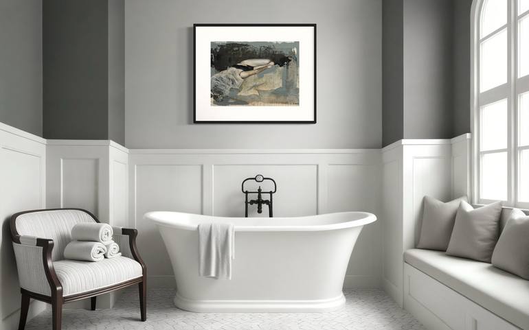 Original Abstract Women Mixed Media by Nancy Bossert