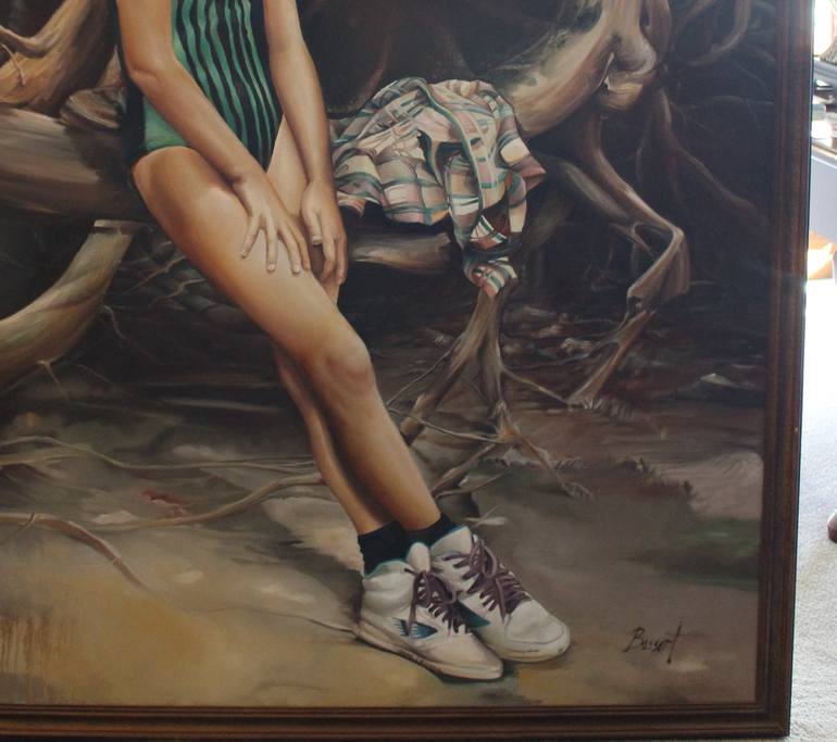 Original Figurative Children Painting by Nancy Bossert