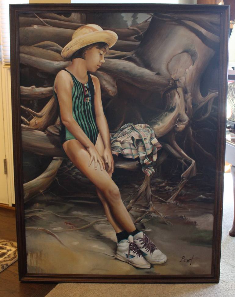 Original Figurative Children Painting by Nancy Bossert