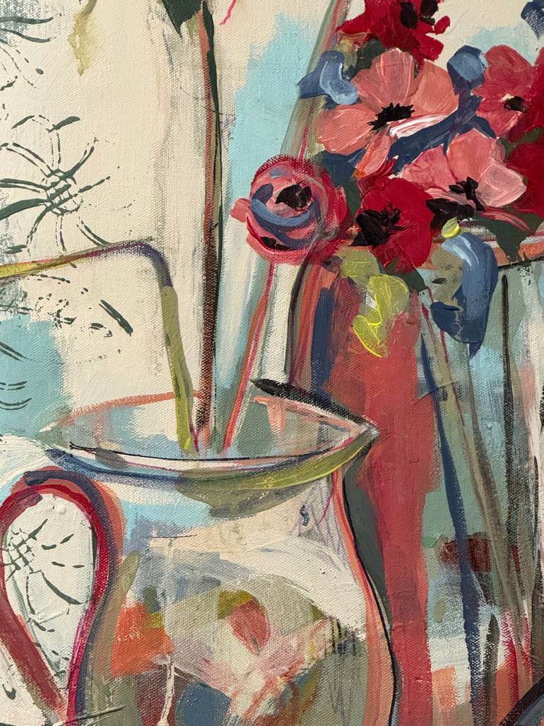 Original Abstract Still Life Painting by Nancy Bossert