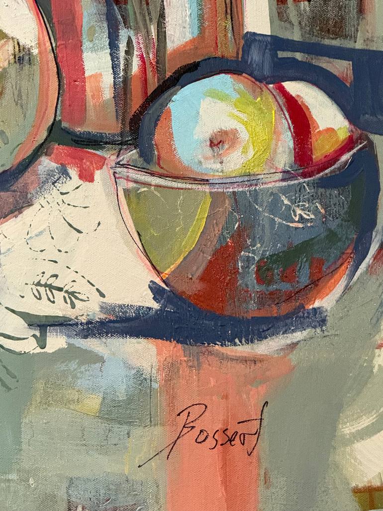 Original Abstract Still Life Painting by Nancy Bossert